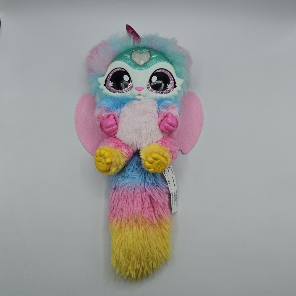 Magic Mixies Magical Rainbow Unicorn Interactive Plush Pet Works Great Moose Toy